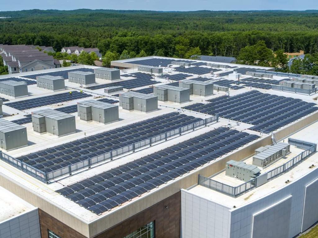 Rooftop solar array installed by AG Electric & Solar