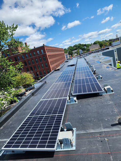 Completed residential solar project
